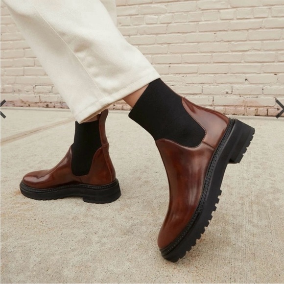 Loeffler Randall Bridget Lug Sole Chelsea Brown Anthropologie